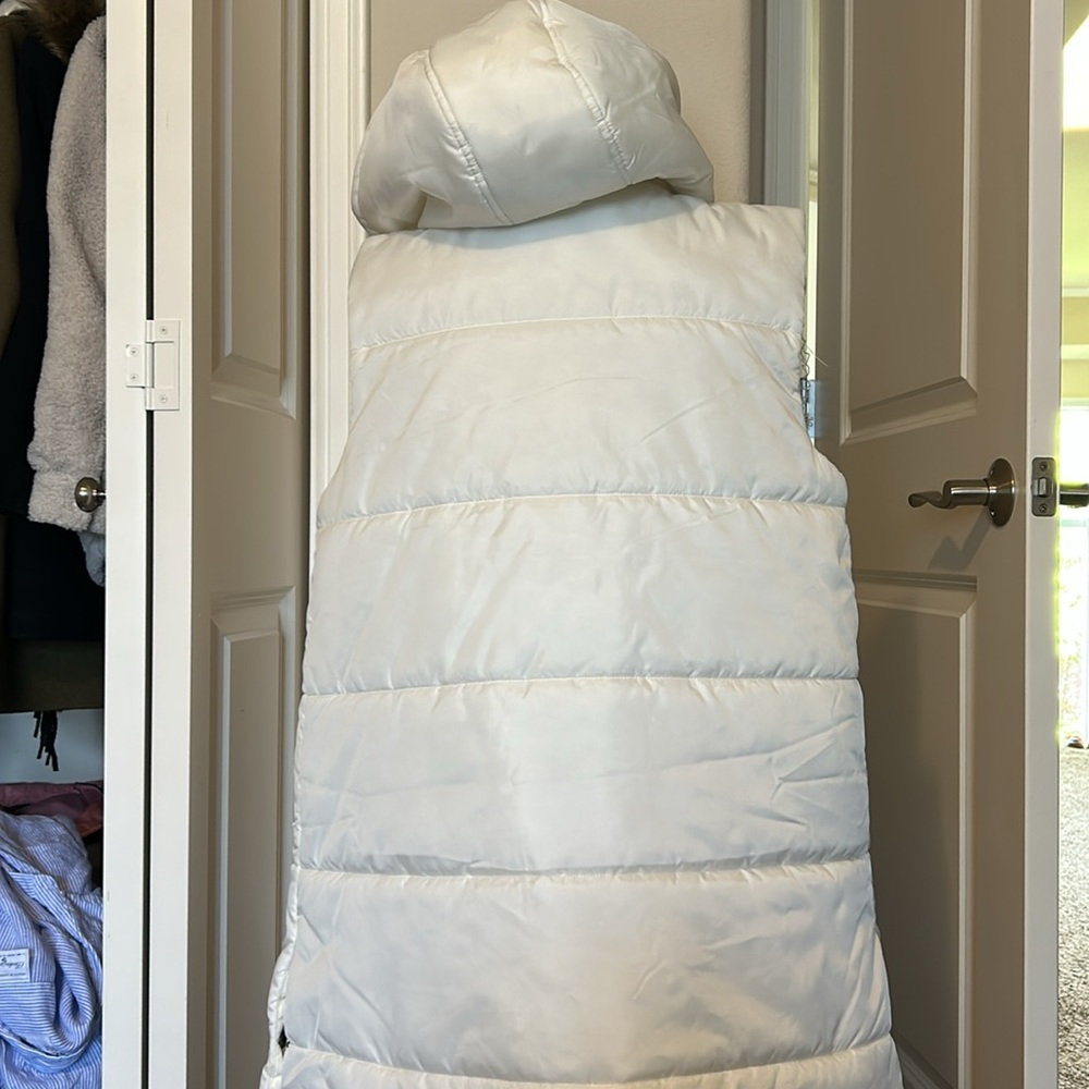 Zella long hooded white vest NWT - Picture 10 of 10